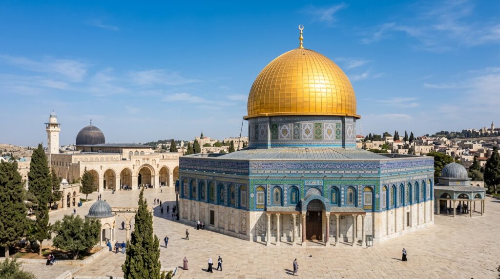 Dome of the Rock on Temple Mount in Jerusalem,