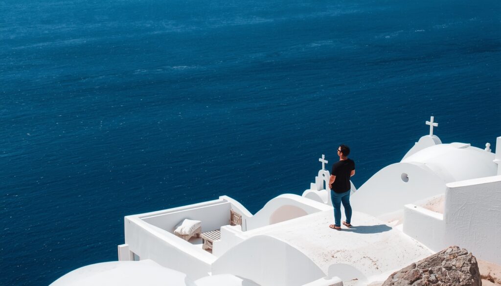 Inspirational closing image of Paros Greece