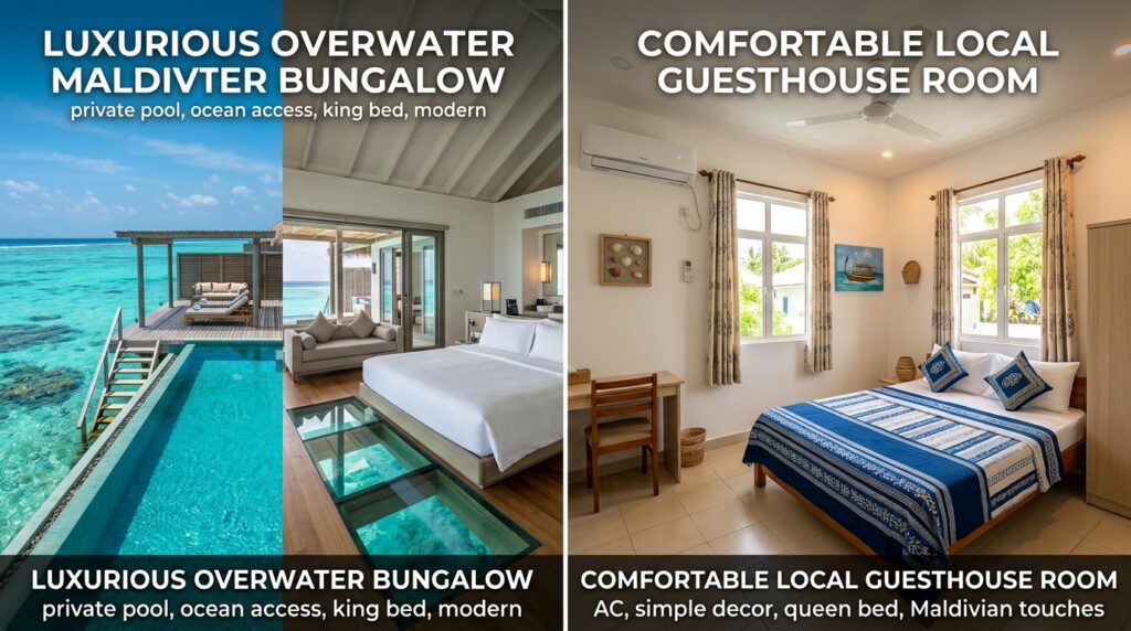 Overwater Villas vs. Local Guesthouses