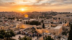 Panoramic view of Jerusalem Old City