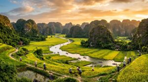 Panoramic view of Vietnam