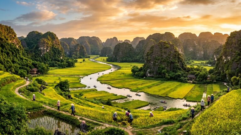 Panoramic view of Vietnam
