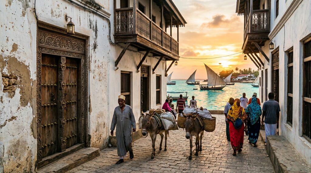 Traditional Swahili architecture in Lamu Old Town