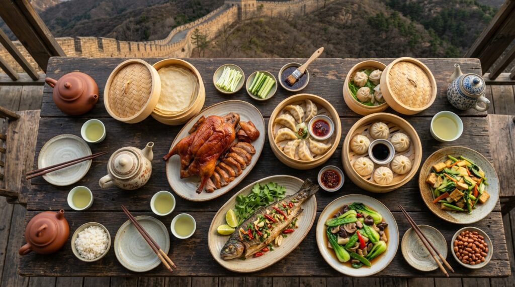 Chinese_farmhouse_feast_on_table