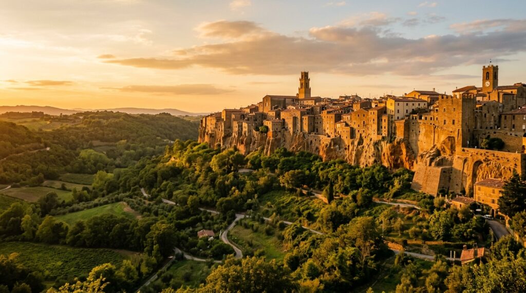 Pitigliano_cliff_town_glowing_su