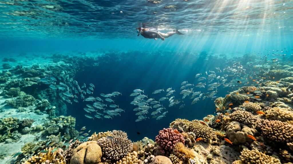 Underwater photograph of the Blue Hole in Dahab