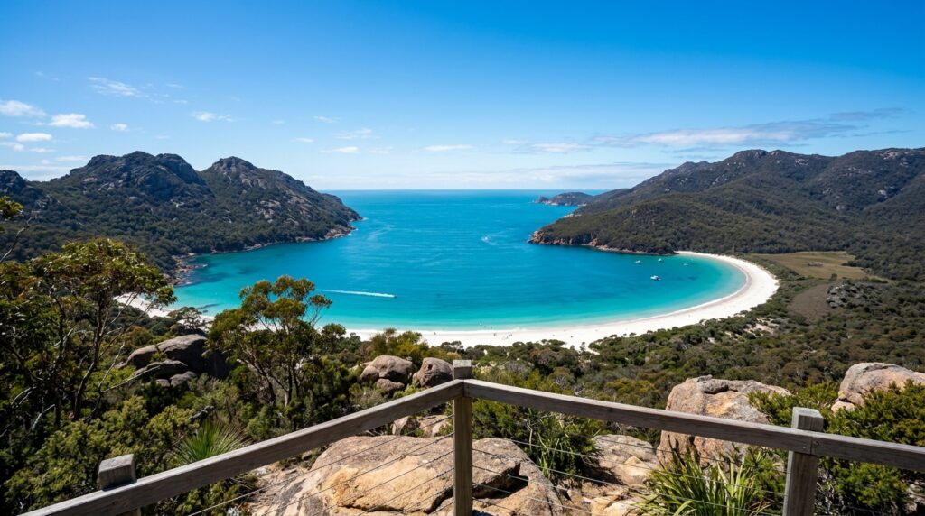 Wineglass Bay in Freycinet National Park, Tasmania